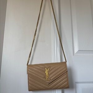 YSL faux-leather cross body purse